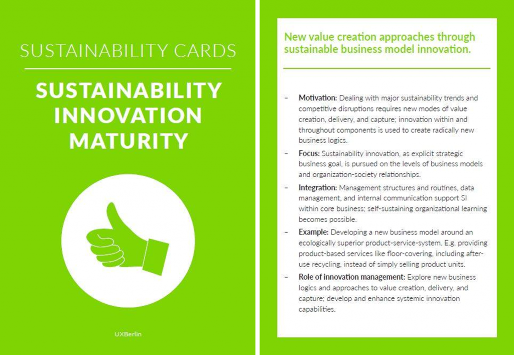 Sustainability Innovation Maturity